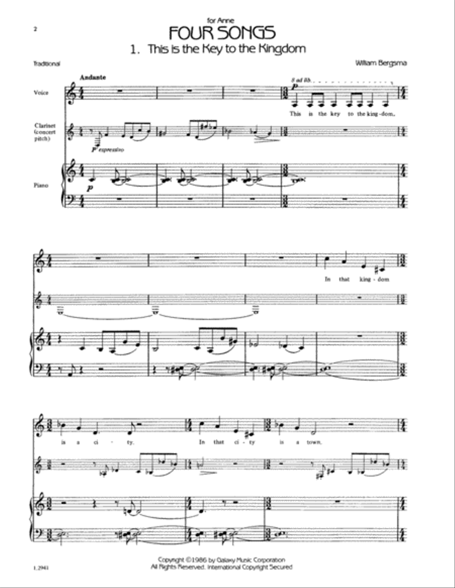 Four Songs Four Songs Bassoon scores gallery preview page 9