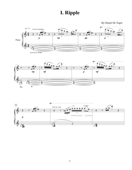 The Falls for Solo Piano image number null