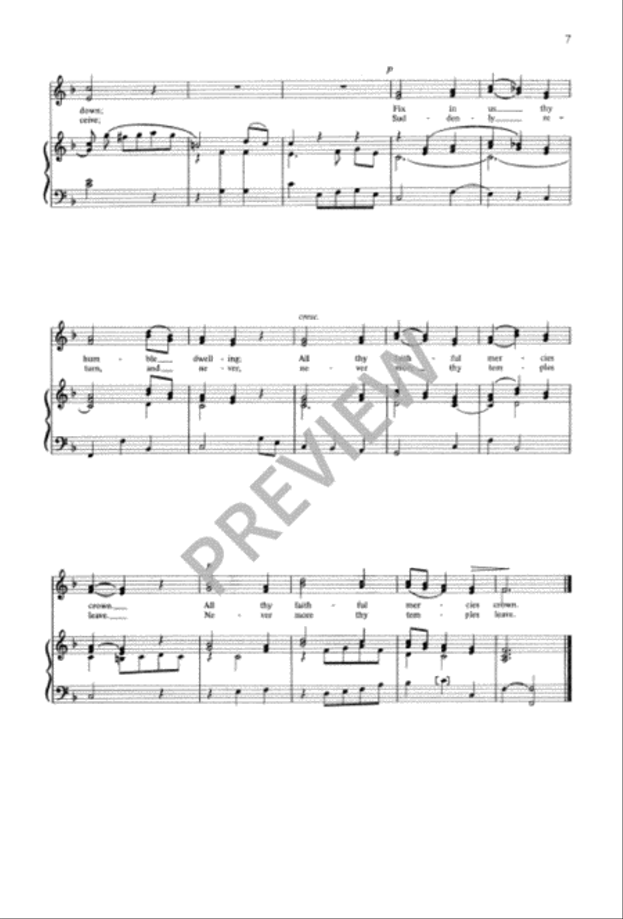 O mysterium ineffabile / Love Divine Unison Choir scores gallery preview page 3