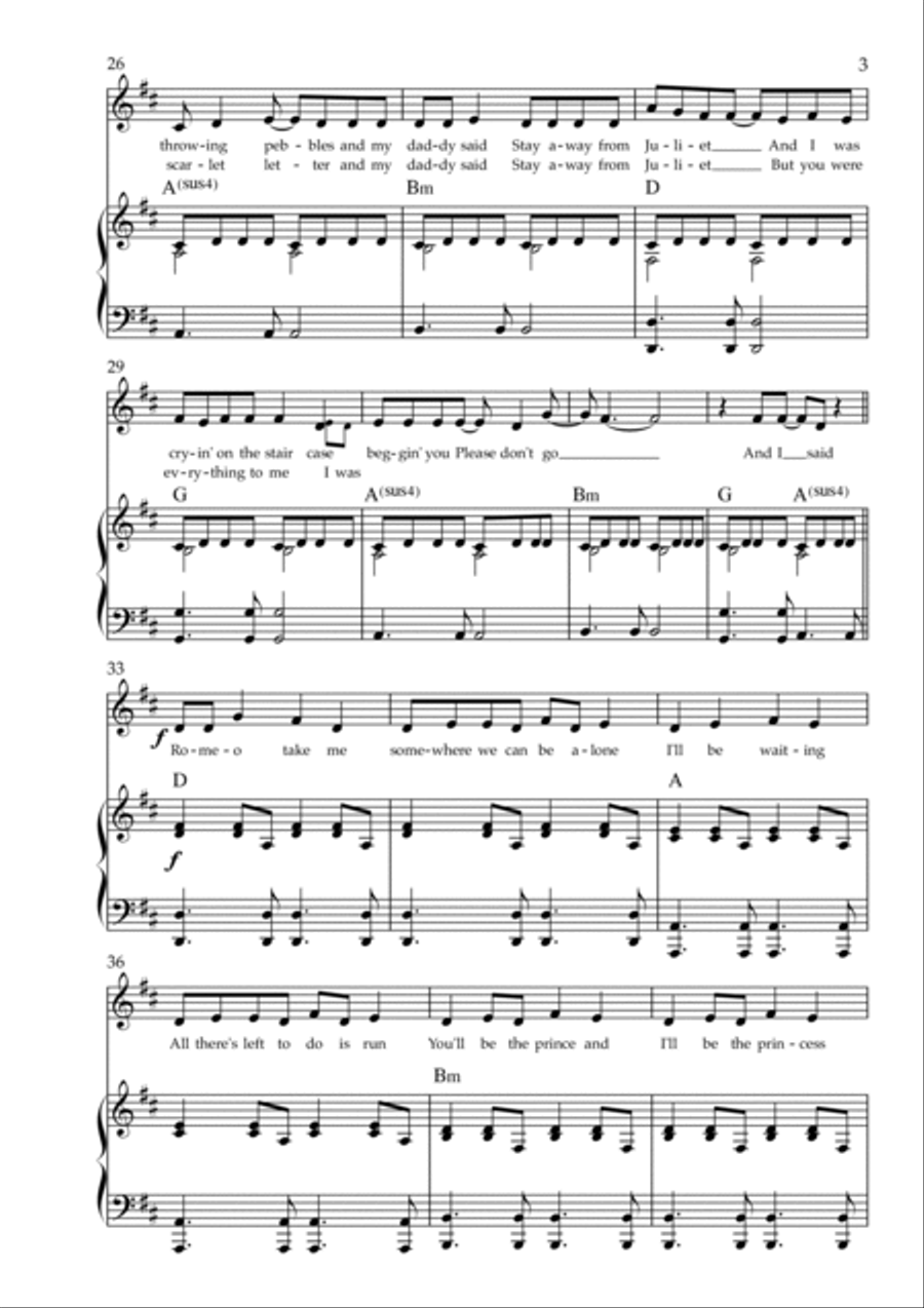 Love Story Voice scores gallery preview page 3