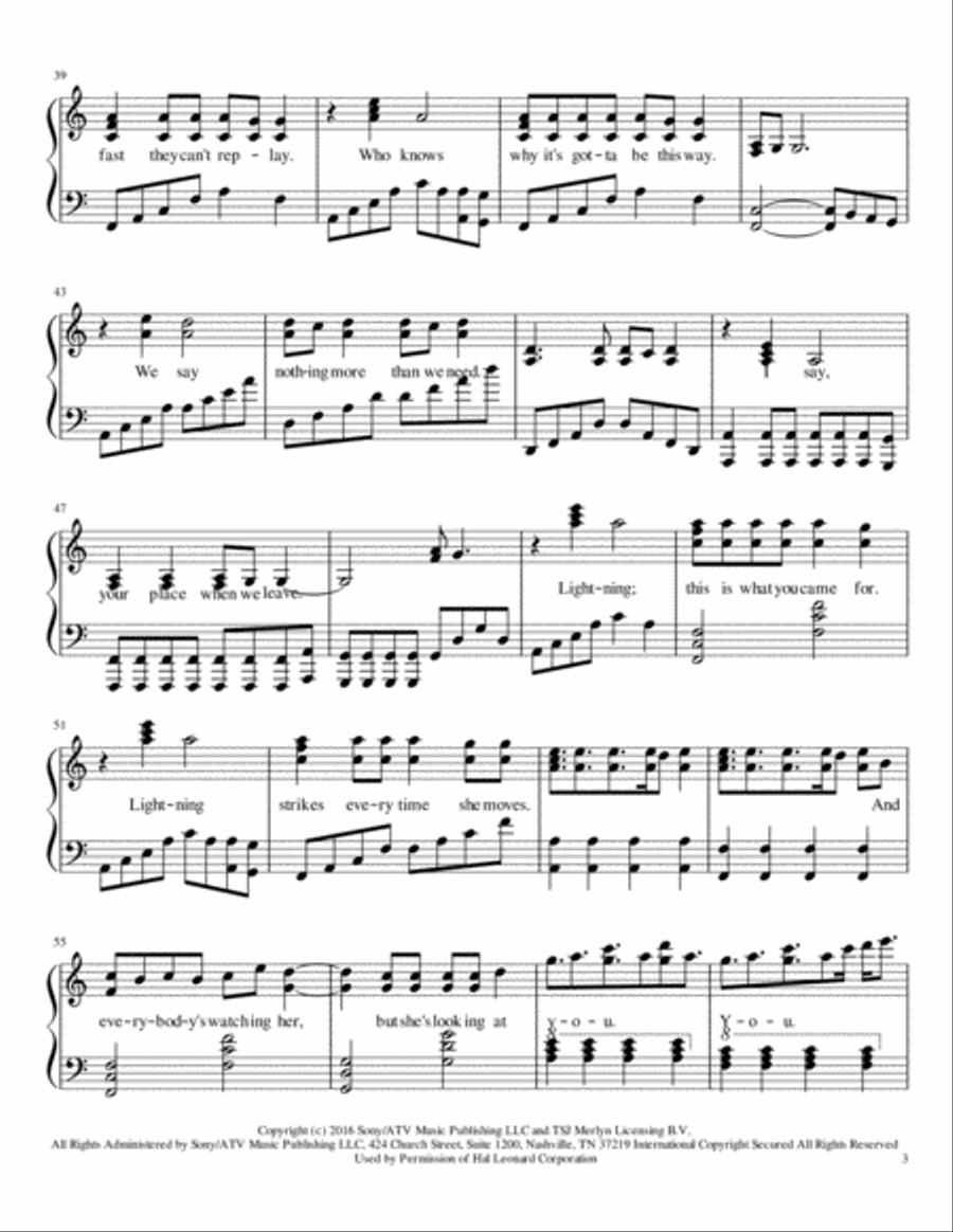 This Is What You Came For Piano Solo scores gallery preview page 3