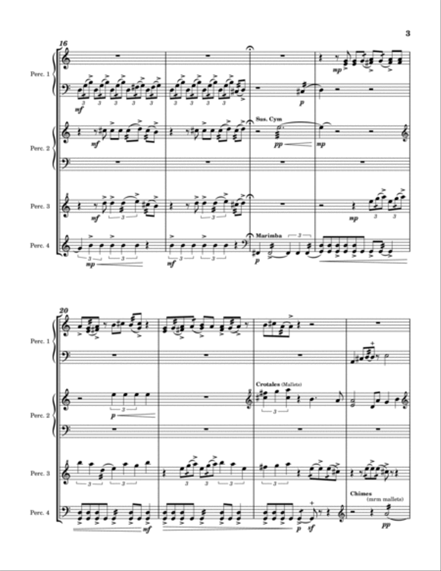 Dawn Percussion Ensemble scores gallery preview page 5