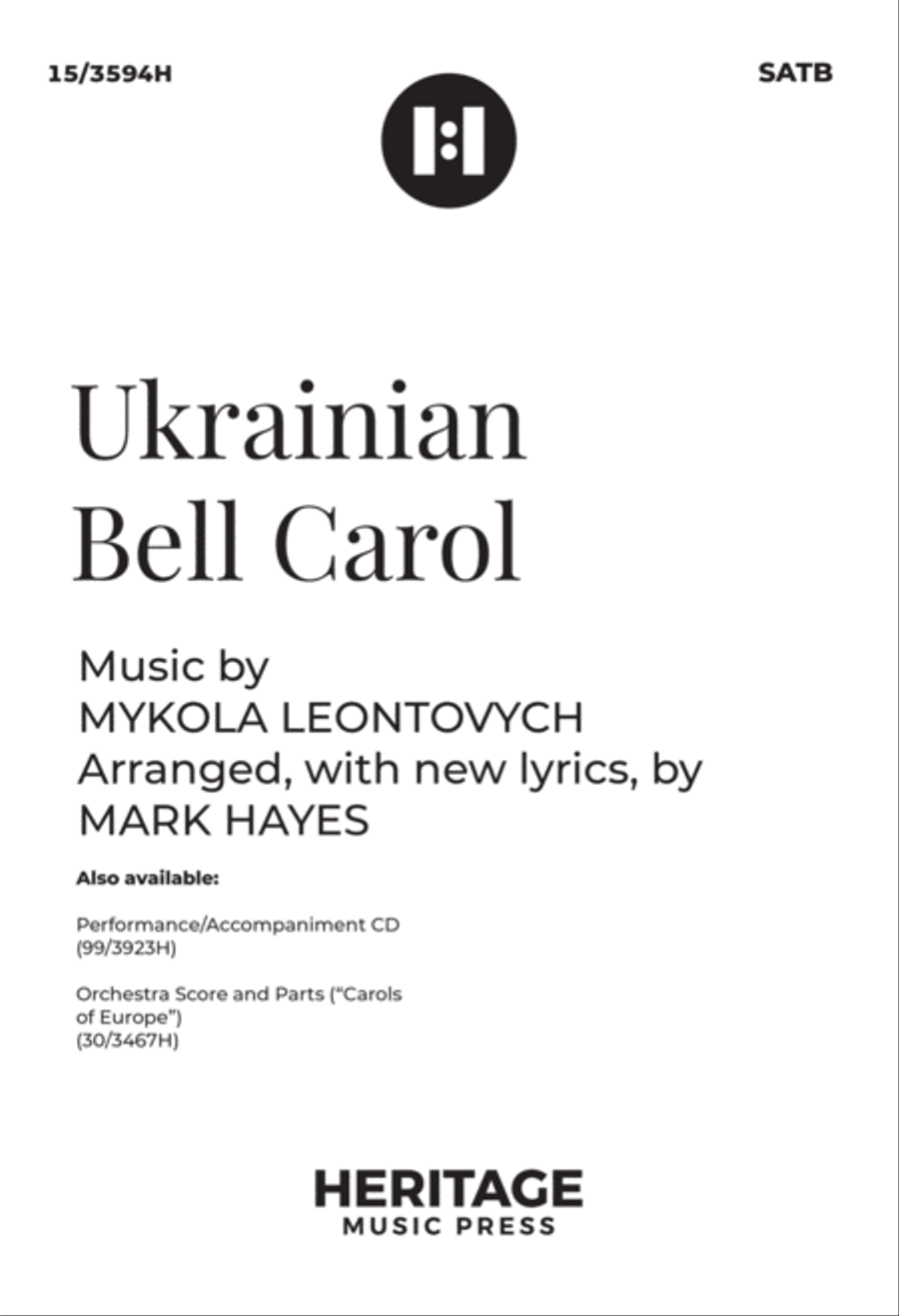 Ukrainian Bell Carol 4-Part scores gallery preview page 1