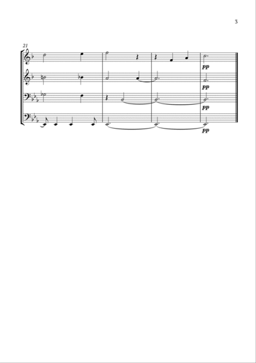 Morning Prayer Brass Quartet scores gallery preview page 3