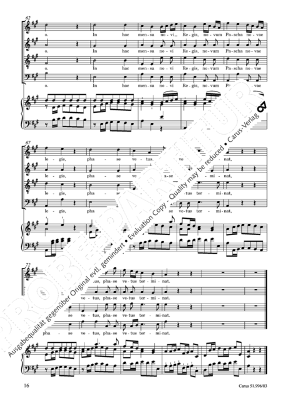 Responsoria de venerabili Sacramento 4-Part scores gallery preview page 17