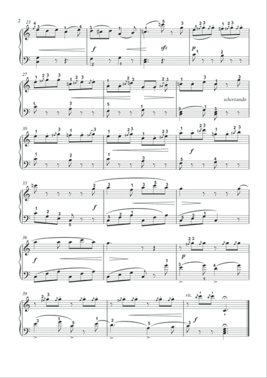 Piano solo pieces of 19th Century II Easy Piano scores gallery preview page 3