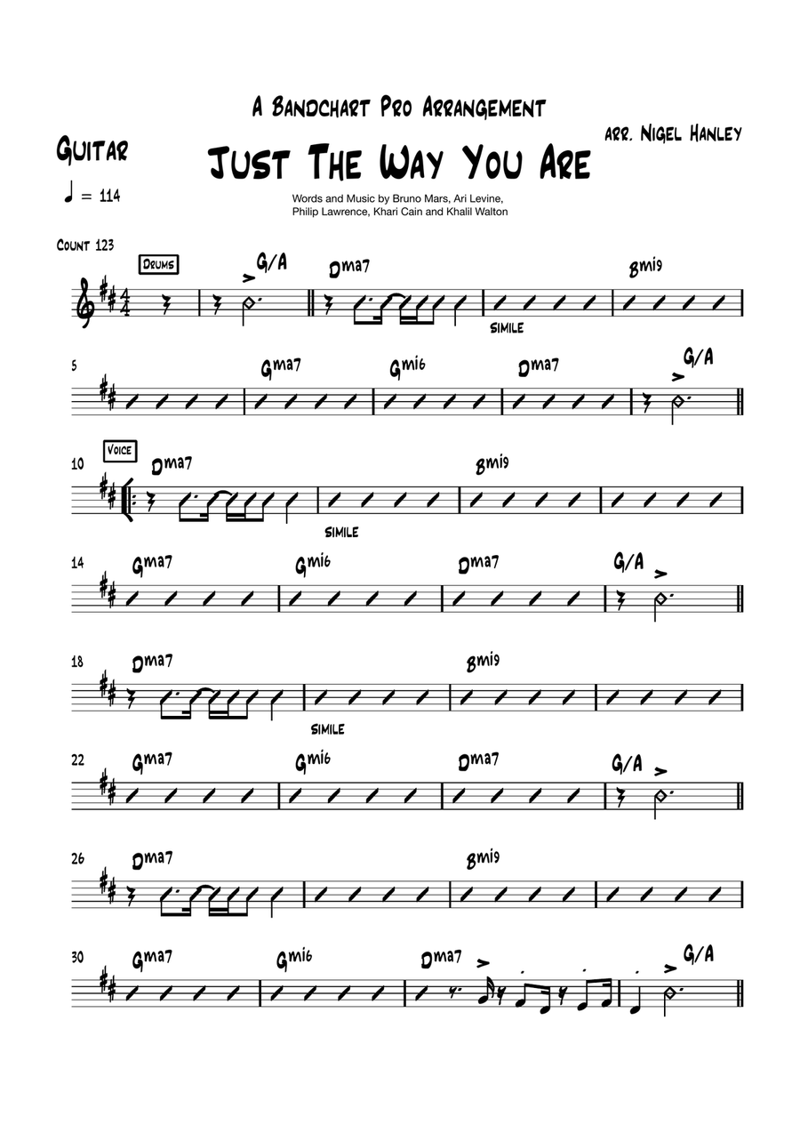 Just The Way You Are Jazz Ensemble scores gallery preview page 6
