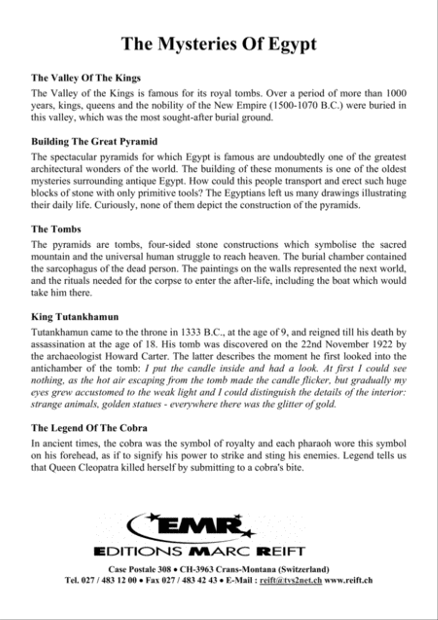 The Mysteries Of Egypt Concert Band scores gallery preview page 5
