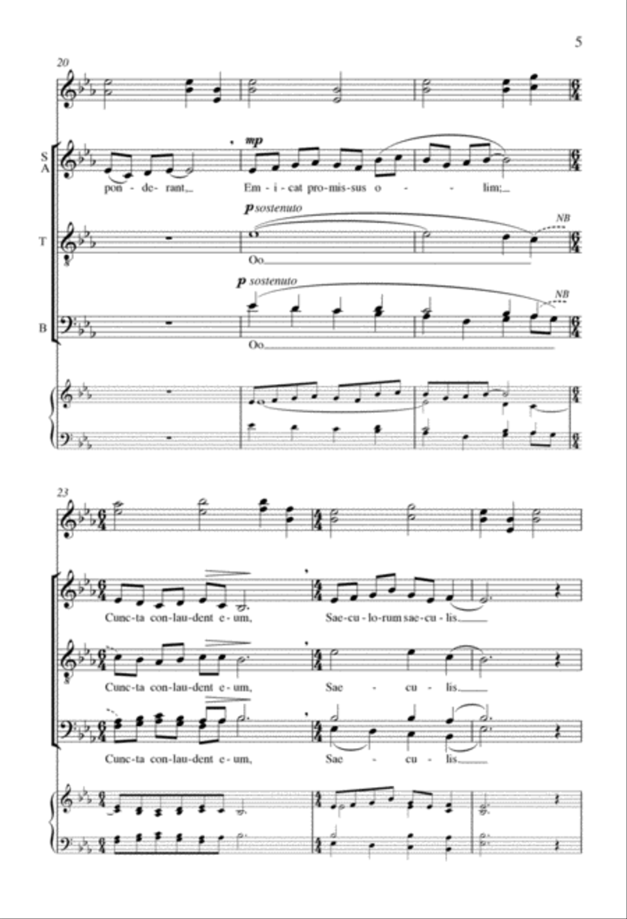 Corde Natus Ex Parentis 4-Part scores gallery preview page 4