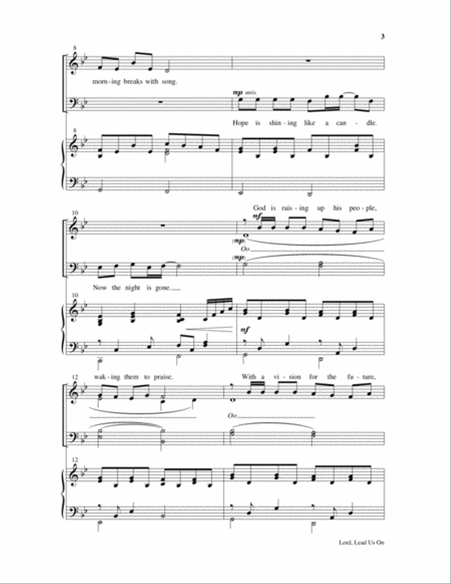 Lord, Lead Us On 4-Part scores gallery preview page 4