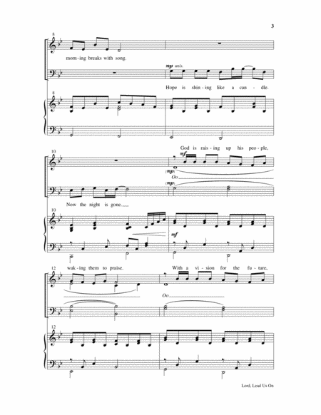 Lord, Lead Us On by Joseph M. Martin 4-Part - Sheet Music