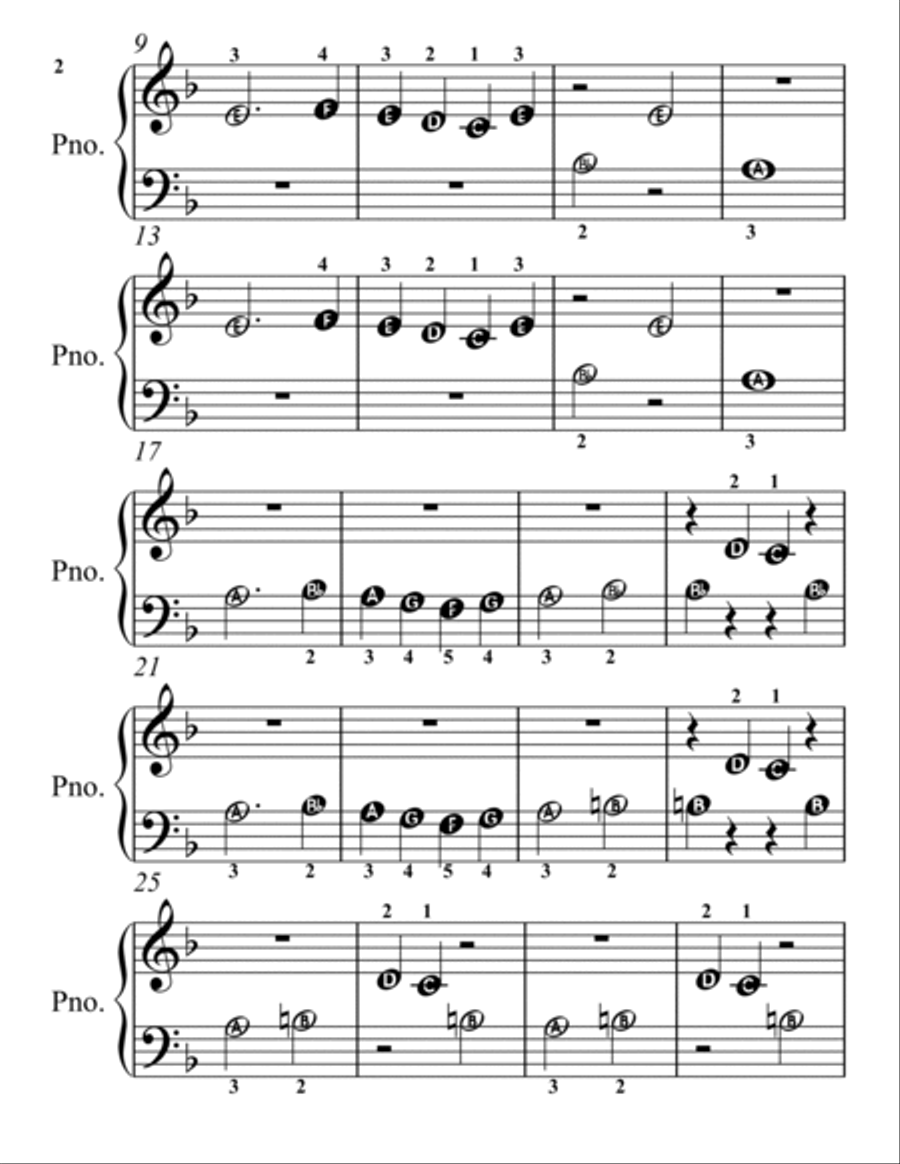 A Night on Bald Mountain Beginner Piano Sheet Music 2nd Edition Piano Method scores gallery preview page 3