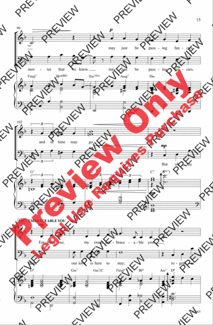 I Got Gershwin! 4-Part scores gallery preview page 15