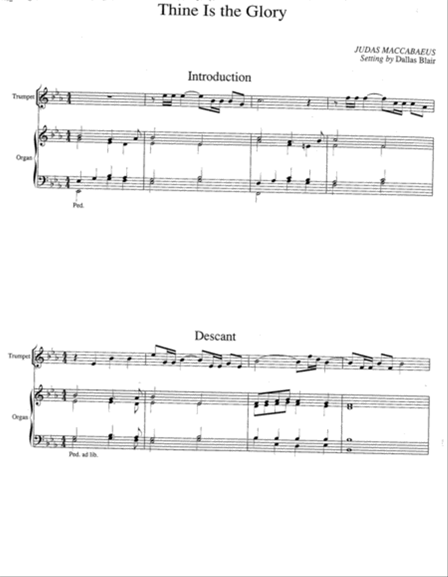 Hymn Introductions and Descants for Trumpet and Organ, Set 1