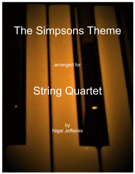 Theme From The Simpsons by Danny Elfman String Quartet - Digital Sheet Music