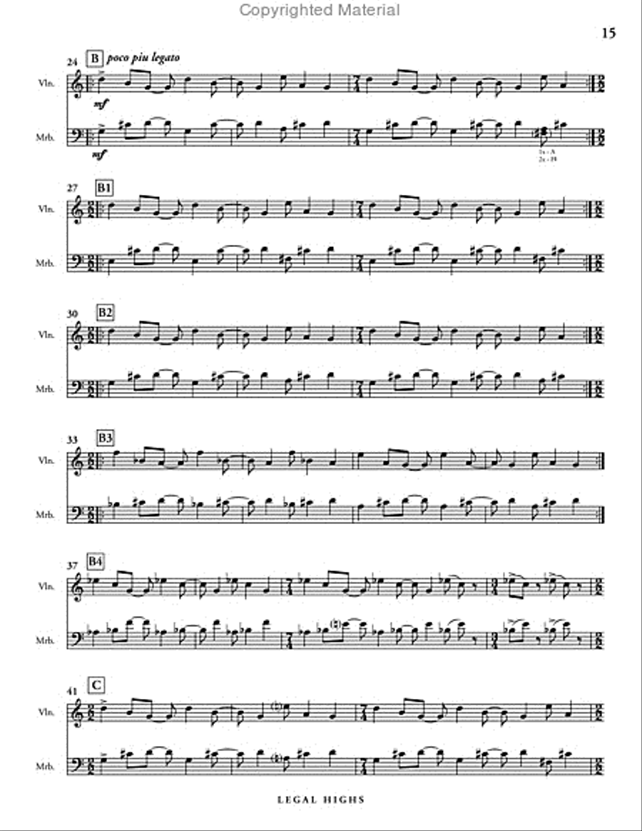 Legal Highs Violin scores gallery preview page 8