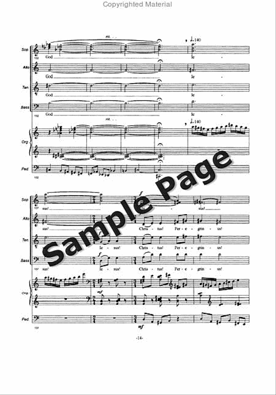 Pilgrim Jesus SSAATTBB scores gallery preview page 19