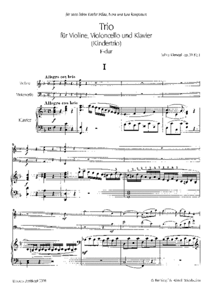 Children's Trios Op. 39