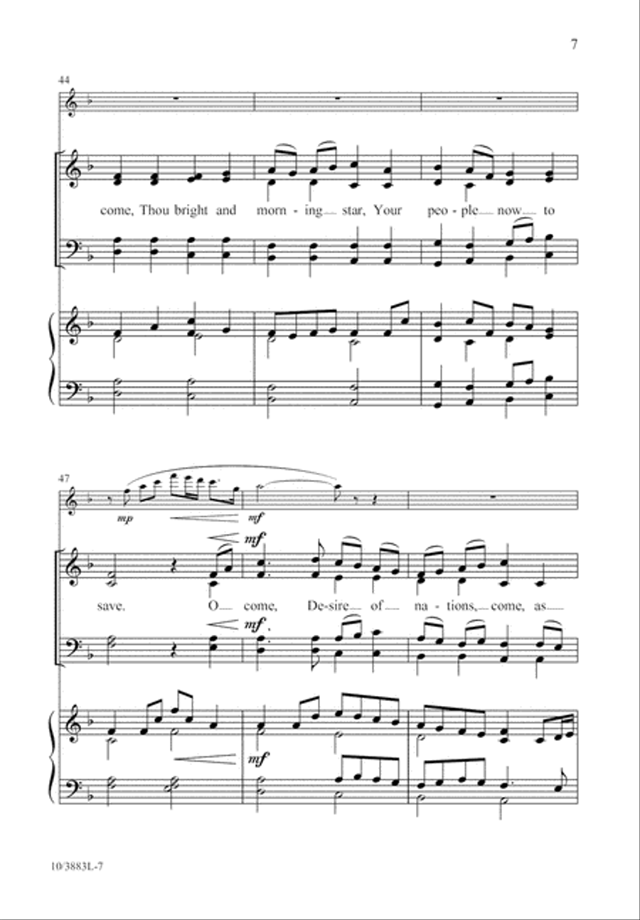 Advent Grace 4-Part scores gallery preview page 8