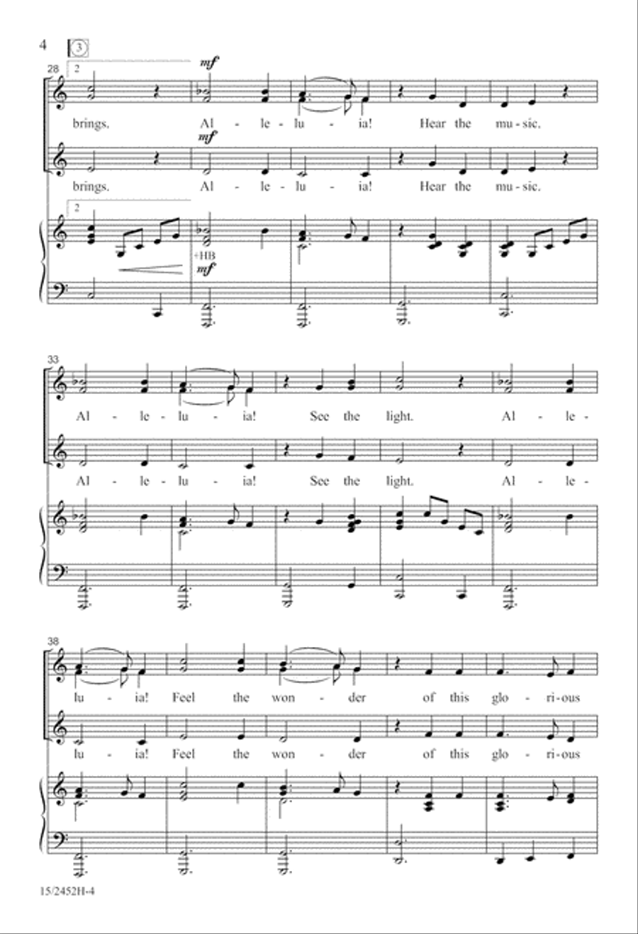 A Star Dances, an Angel Sings SSA scores gallery preview page 4