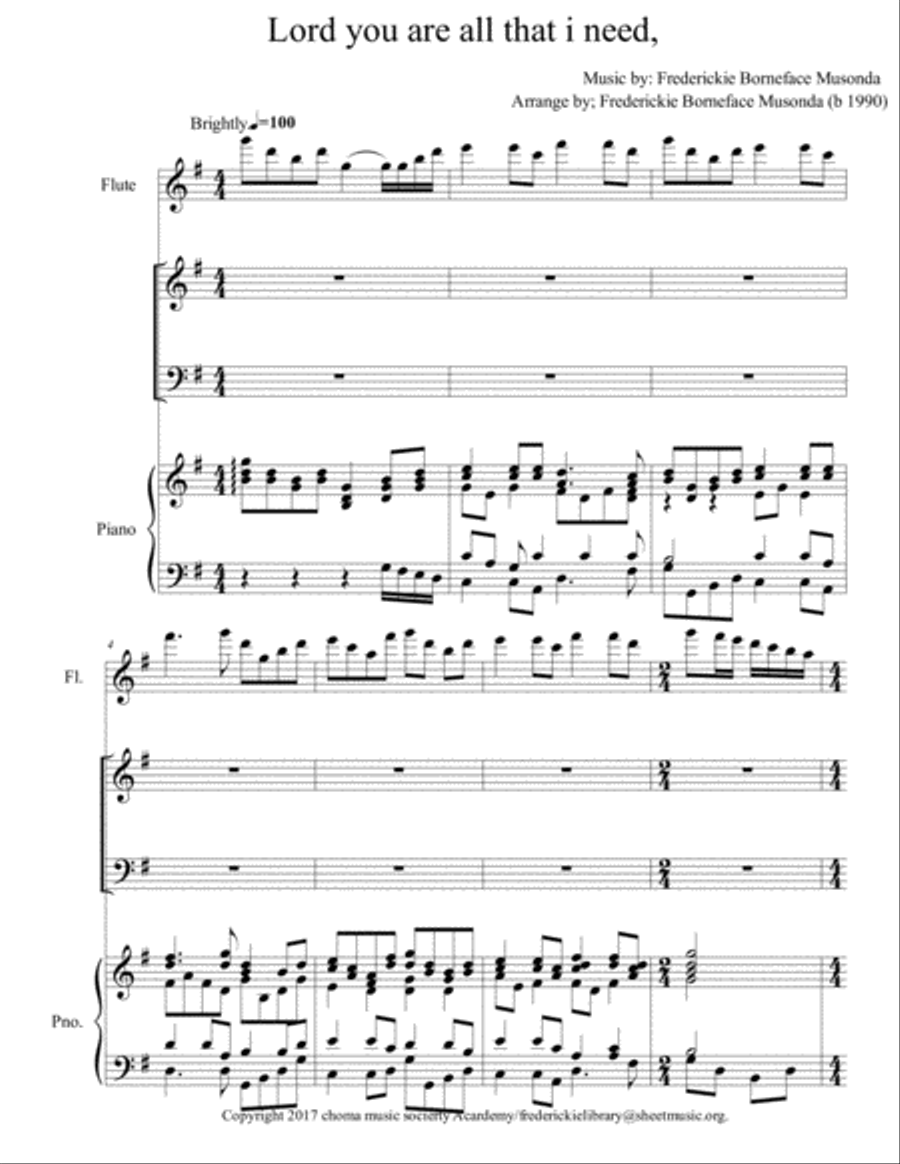 Lord you are all Small Ensemble scores gallery preview page 1
