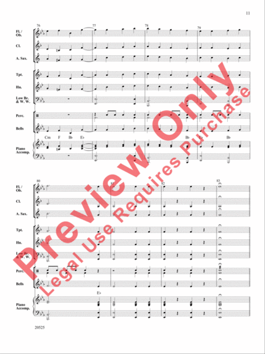 Best of Beethoven Concert Band scores gallery preview page 12