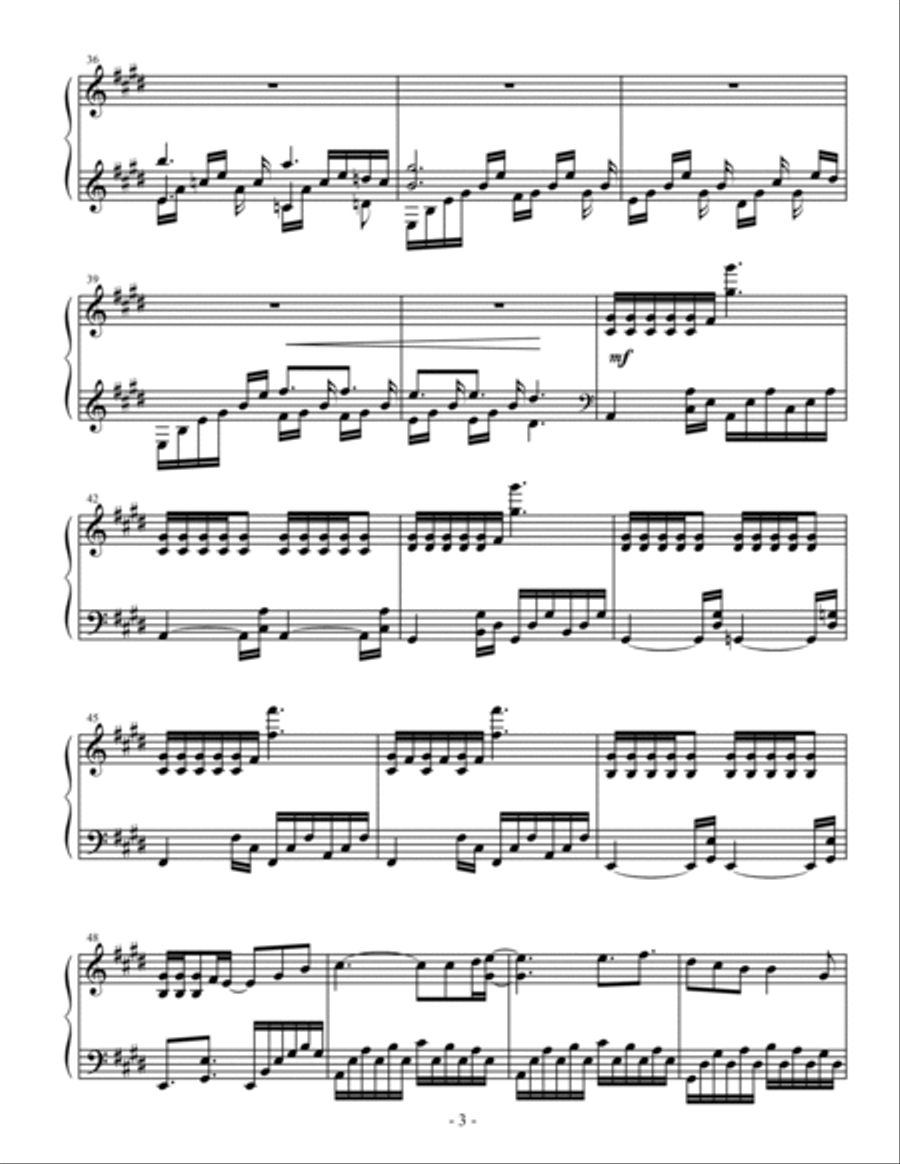 Golden Hour Piano Solo scores gallery preview page 3