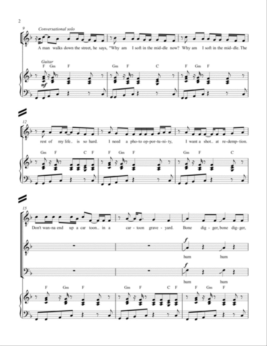 You Can Call Me Al 4-Part scores gallery preview page 2
