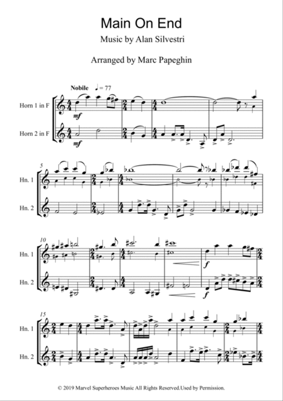 Main On End Brass Duet scores gallery preview page 2