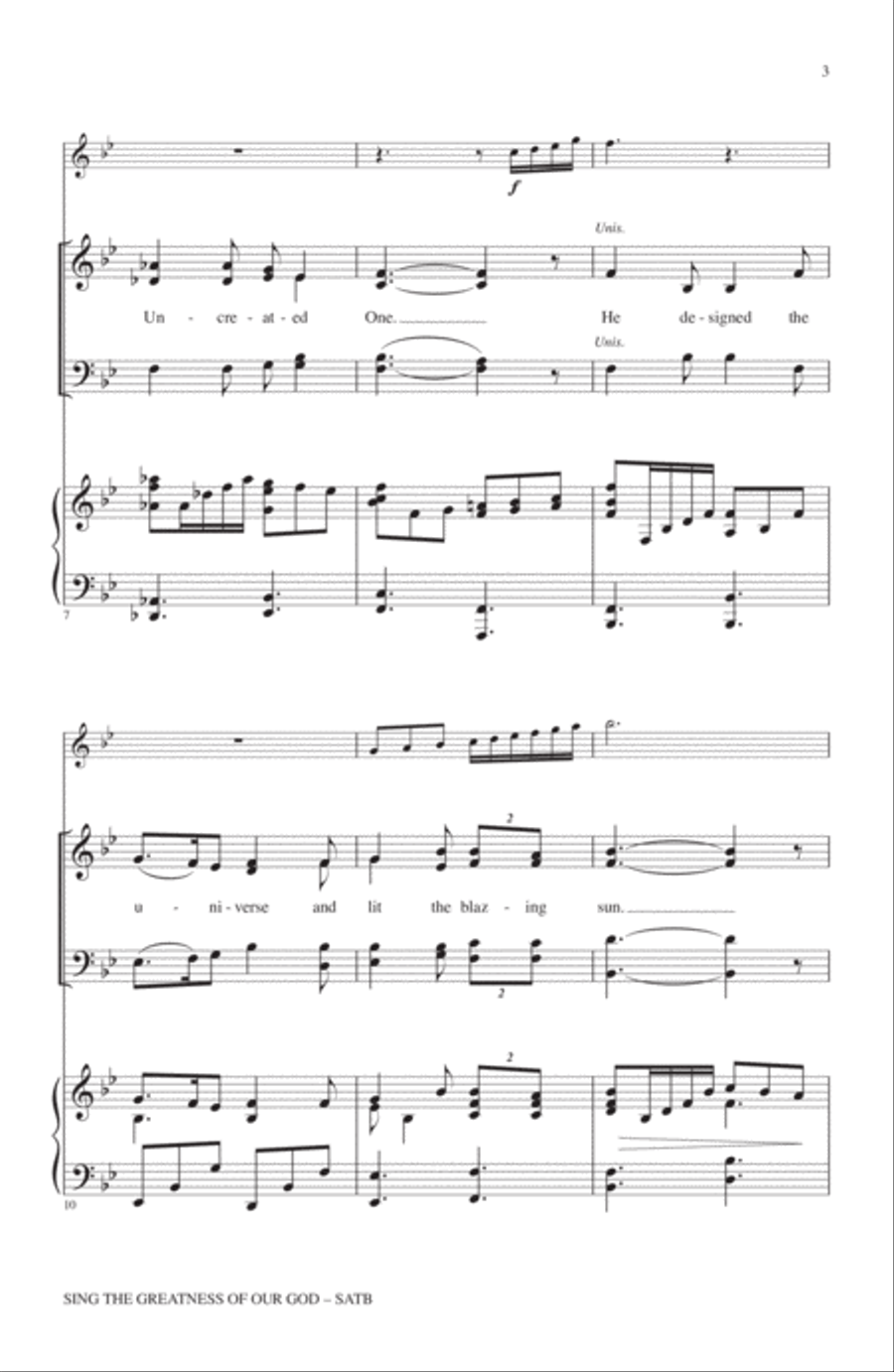 Sing The Greatness Of Our God 4-Part scores gallery preview page 2