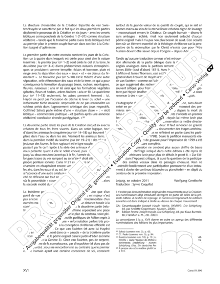 The Creation (Die Schopfung) 4-Part scores gallery preview page 17