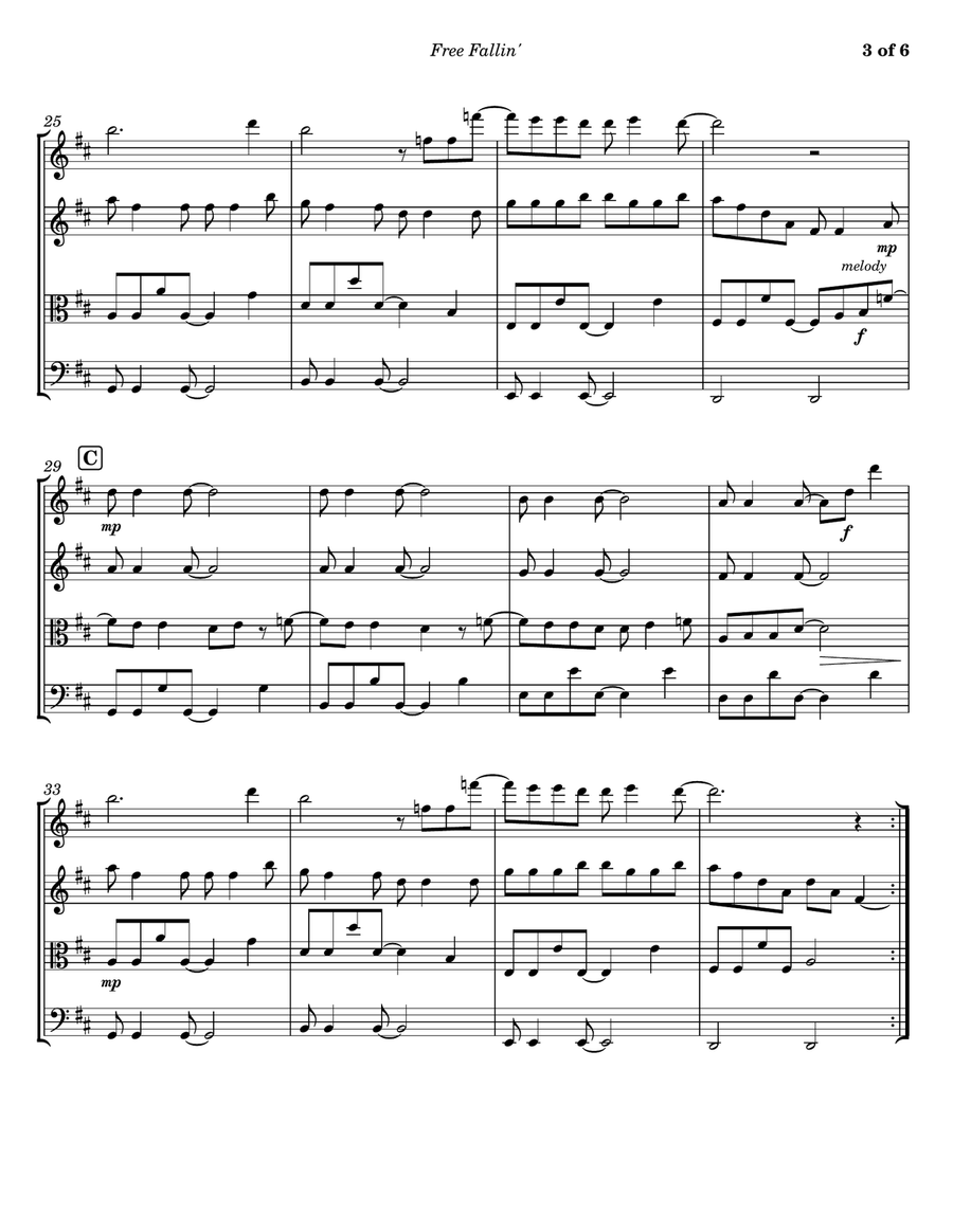 Sugar String Quartet scores gallery preview page 3