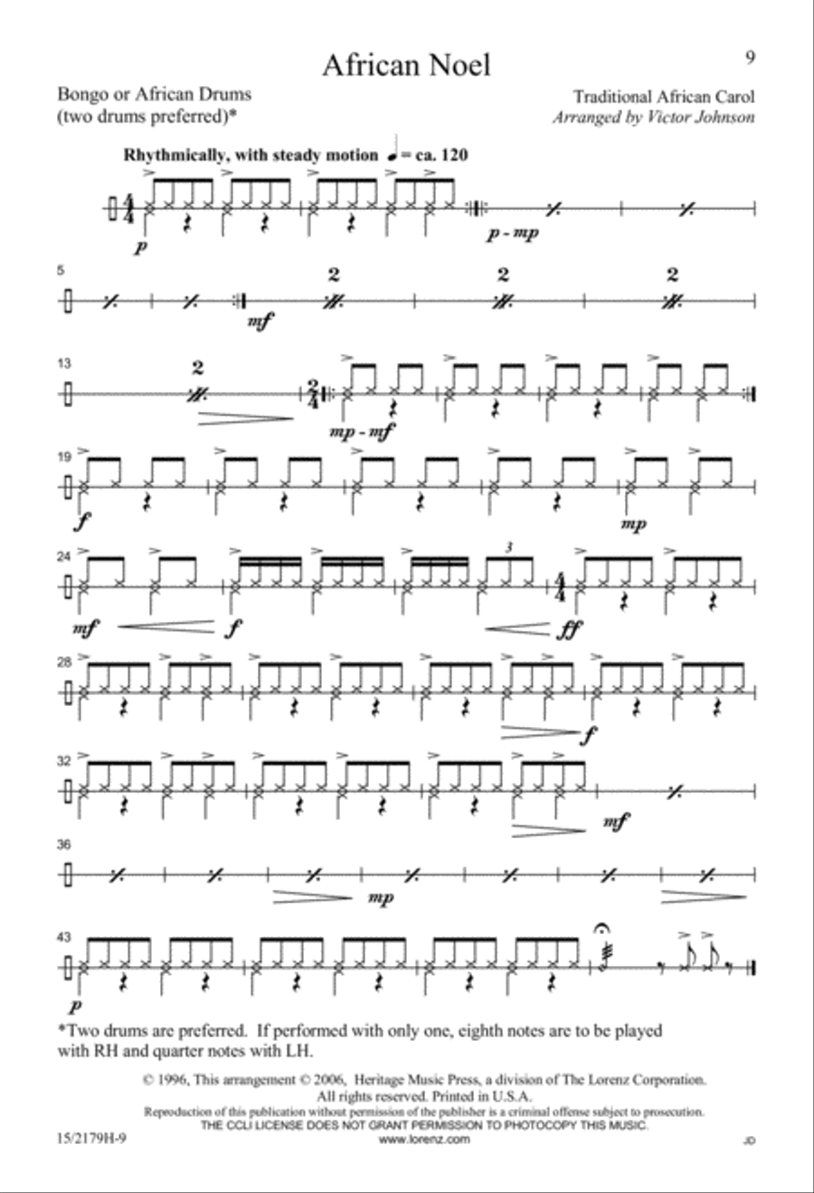 African Noel 2-Part scores gallery preview page 9