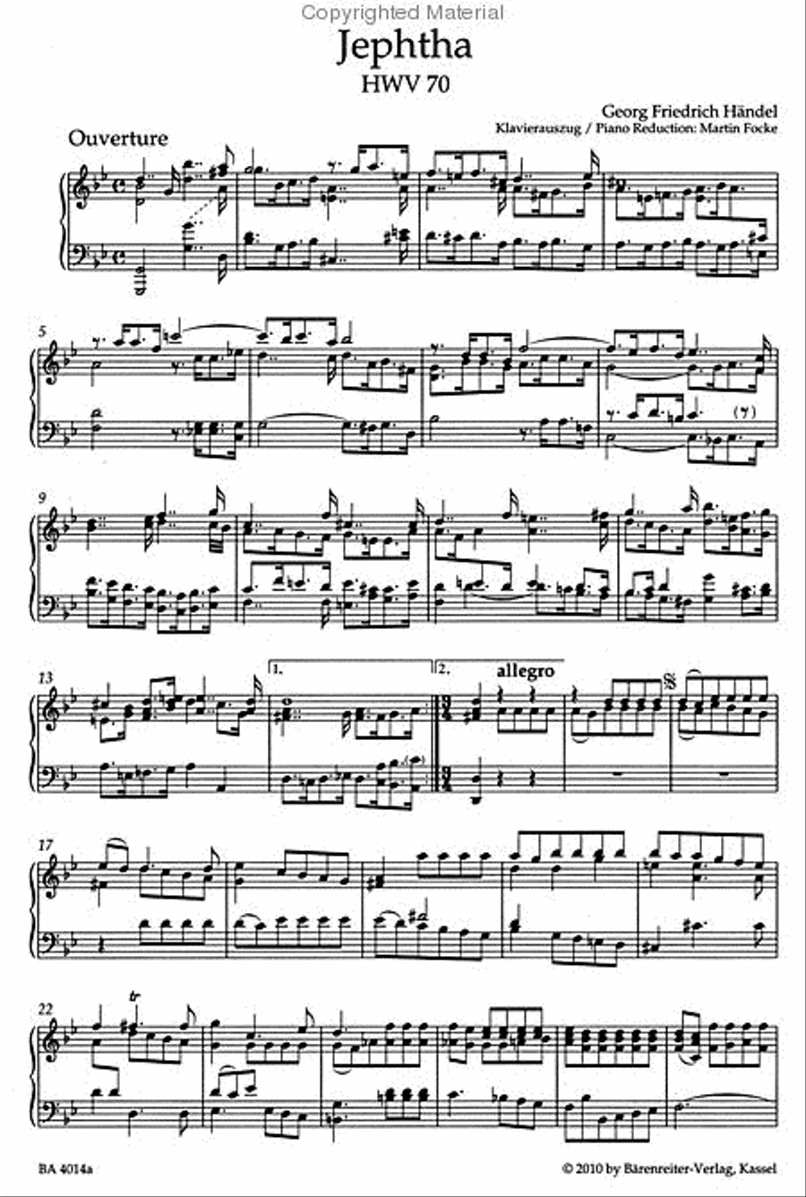 Jephtha, HWV 70 SSATB scores gallery preview page 2