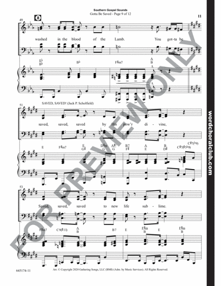 Southern Gospel Sounds - Choral Book