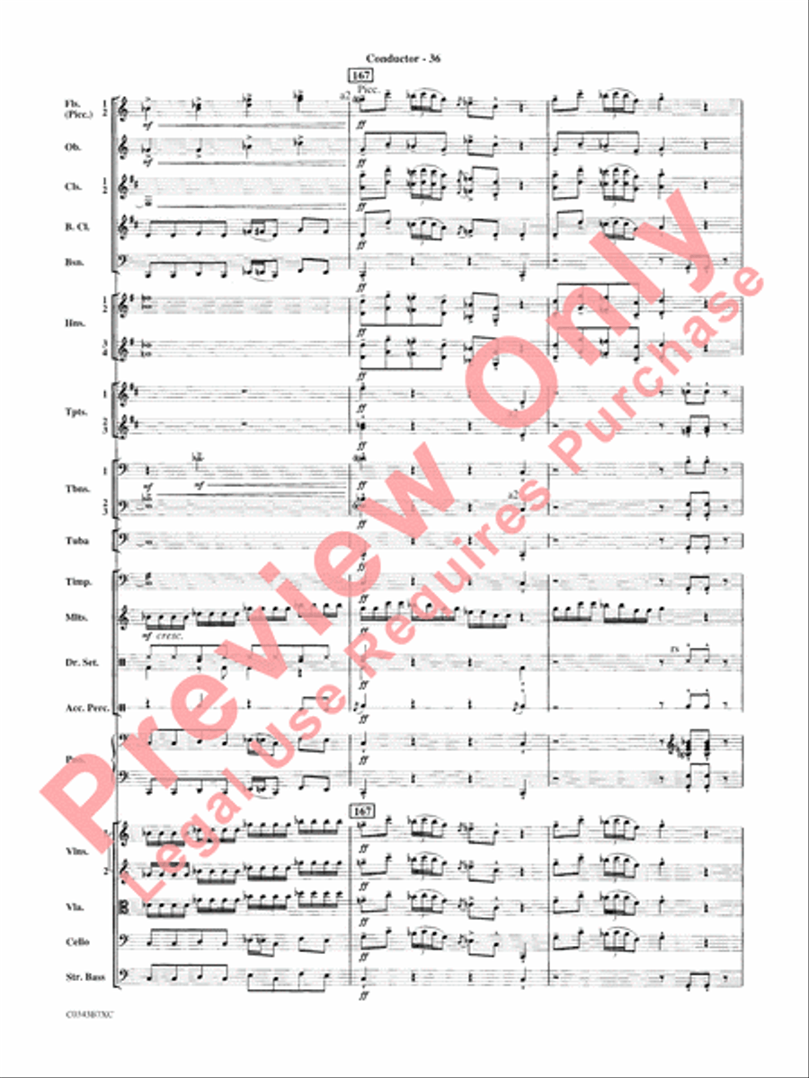 A Tribute to Henry Mancini Full Orchestra scores gallery preview page 39