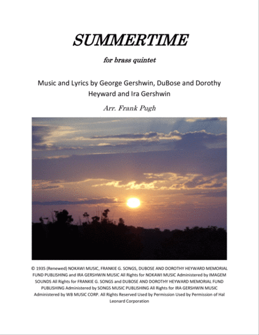 Summertime Brass Ensemble scores gallery preview page 1