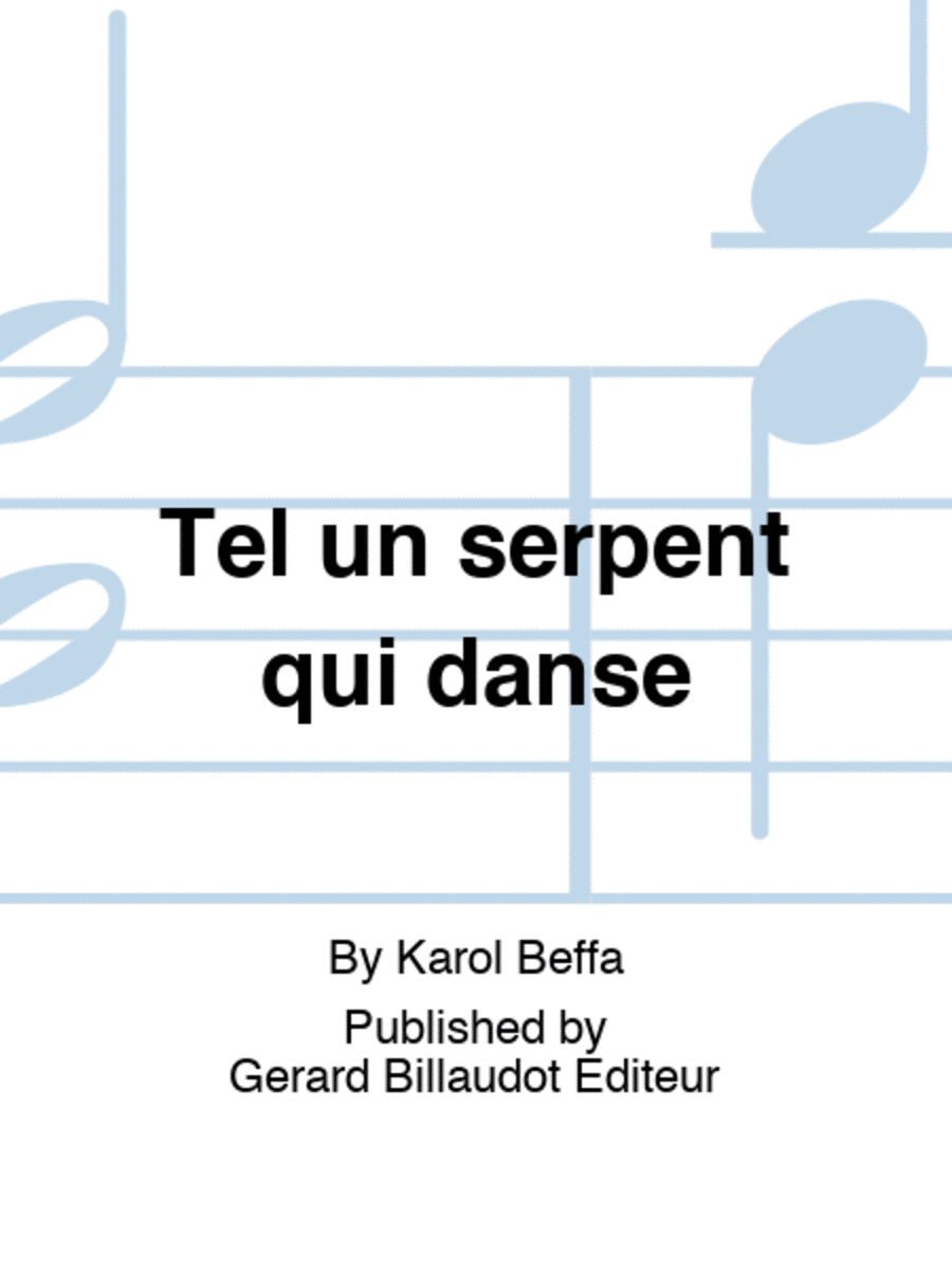Tel un serpent qui danse Chamber Music scores gallery preview page 1