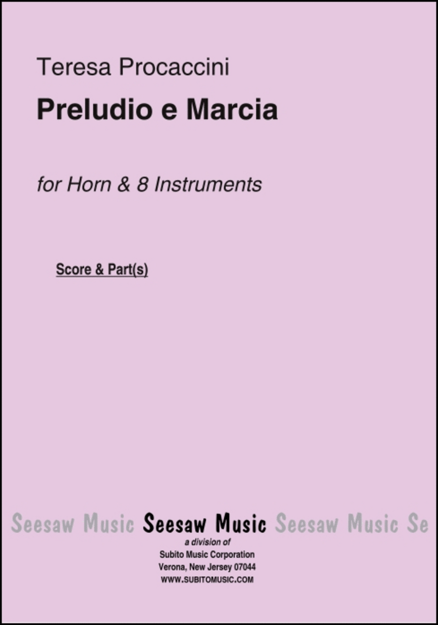 Preludio e Marcia Horn scores gallery preview page 1