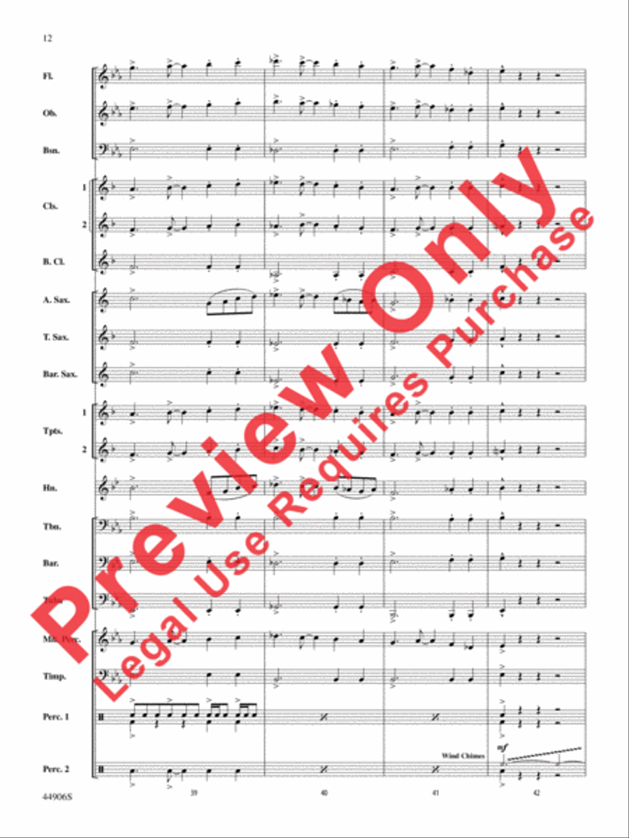 Pentagram Pentagram Concert Band scores gallery preview page 12