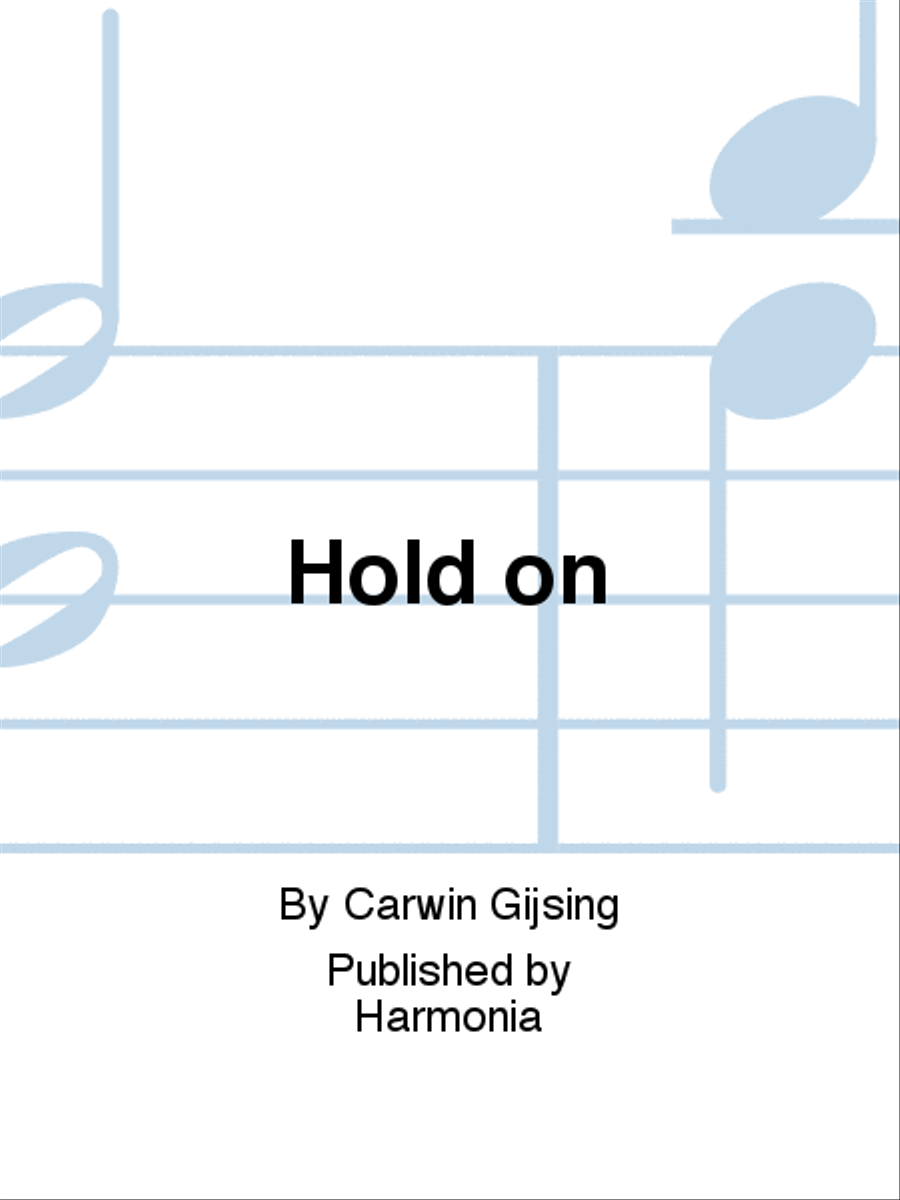 Hold on SSATB scores gallery preview page 1