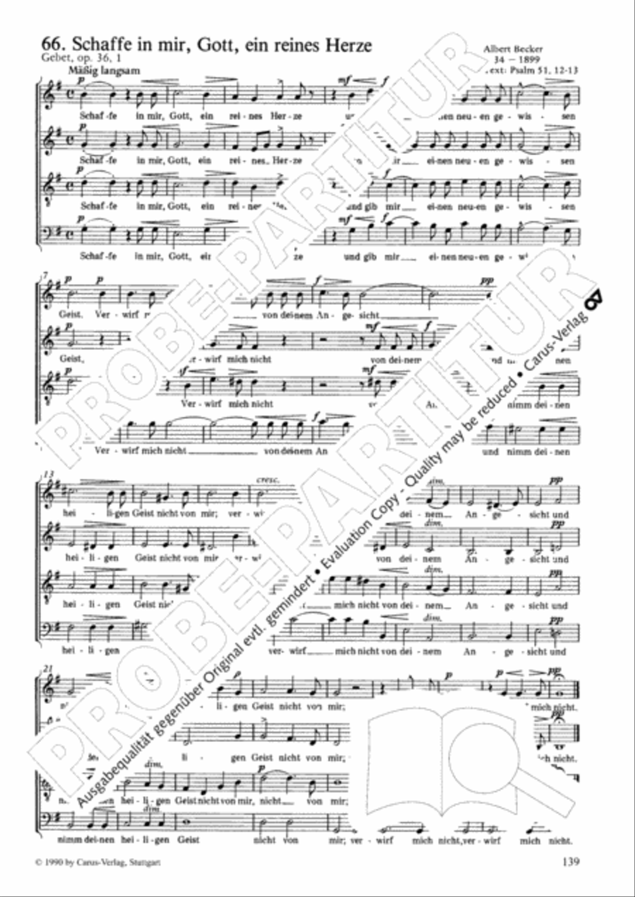 Geistliches Chorbuch der Romantik Choir scores gallery preview page 140