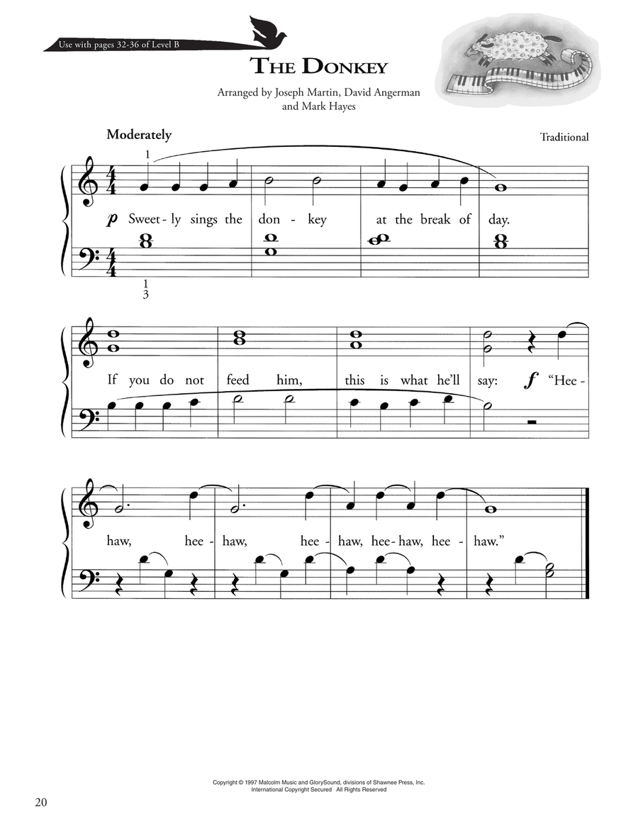 The Donkey Piano Method scores gallery preview page 1