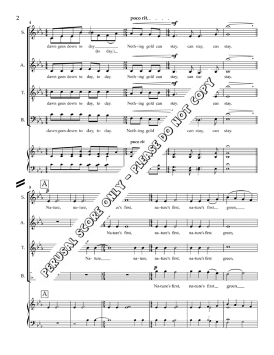 Nothing Gold Can Stay Nothing Gold Can Stay 4-Part scores gallery preview page 3