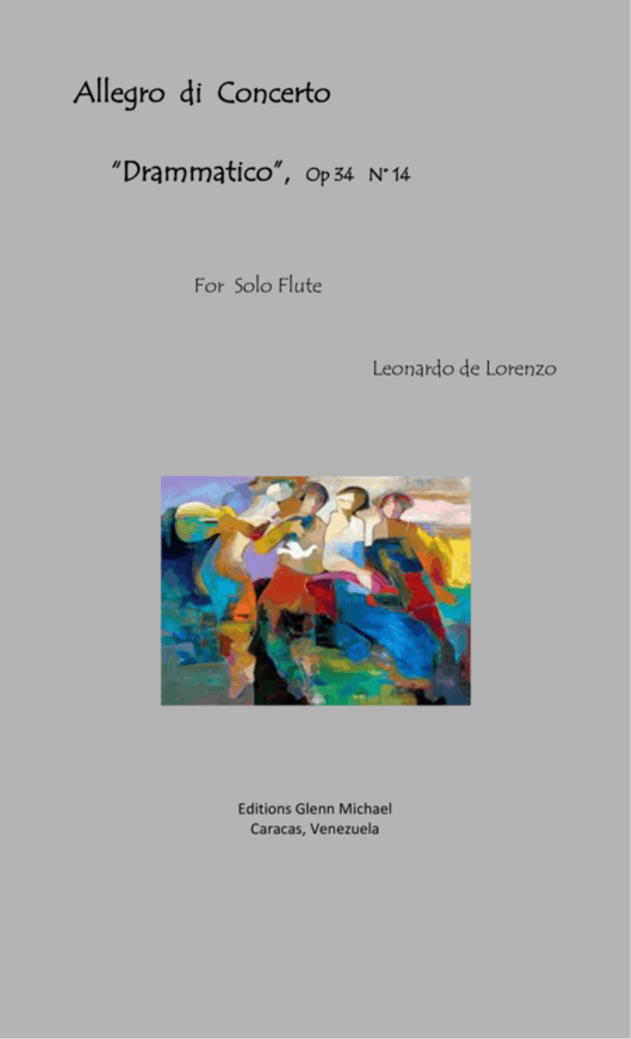Lorenzo Allego di concerto Dramatico for solo flute Flute Solo scores gallery preview page 1
