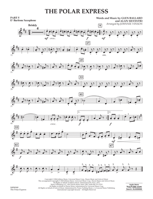 The Polar Express (arr. Johnnie Vinson) - Pt.5 - Eb Baritone Saxophone