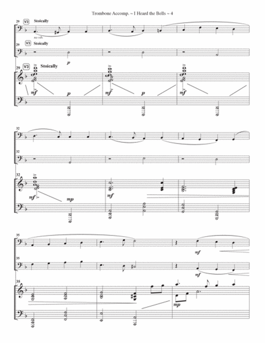 I Heard the Bells on Christmas Day - Baritone/Euphonium solo (opt. duet) image number null
