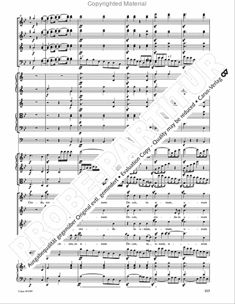 Missa solemnis Missa solemnis 4-Part scores gallery preview page 119