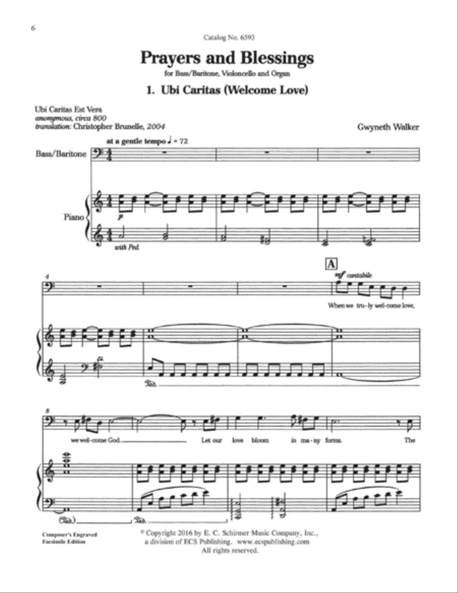 Prayers and Blessings Baritone Voice scores gallery preview page 4