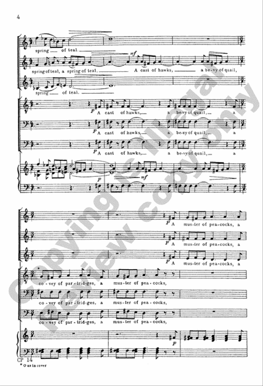 Birds A Cappella scores gallery preview page 17